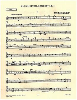 Karl Philipp Stamitz Notenblätter Konzert B-Dur Nr.3