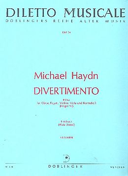 Michael Haydn Notenblätter Divertimento B-Dur Perger92