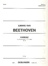 Ludwig van Beethoven Notenblätter Kadenz zum Klavierkonzert c-Moll