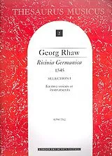 Georg Rhaw Notenblätter Bicinia Germanica (1545)