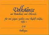  Notenblätter Volkstänze aus Deutschland und Österreich Band 2