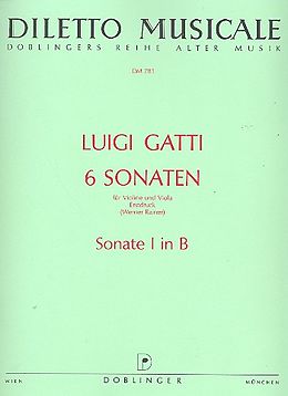 Luigi Gatti Notenblätter Sonate B-Dur Nr.1
