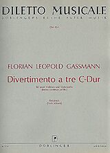 Florian Leopold Gassmann Notenblätter Divertimento a tre C-Dur für 2 Violinen