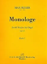 Max Reger Notenblätter Monologe op.63 Band 1 (Nr.1-4)