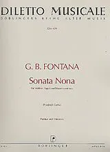 Giovanni Battista Fontana Notenblätter Sonata nona