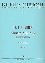 Heinrich Ignaz Franz von Biber Notenblätter Sonata a 6 B-Dur für Violine solo