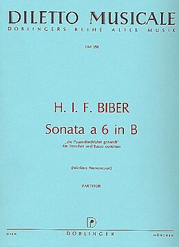 Heinrich Ignaz Franz von Biber Notenblätter Sonata a 6 B-Dur für Violine solo
