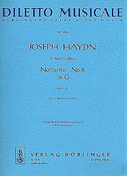 Franz Joseph Haydn Notenblätter Notturno G-Dur Nr.8 Hob.II-27 für 2 Altblockflöten