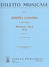 Franz Joseph Haydn Notenblätter Notturno G-Dur Nr.6 Hob.II-30 für 2 Altblockflöten