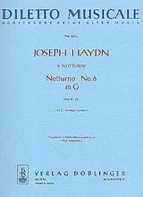 Franz Joseph Haydn Notenblätter Notturno G-Dur Nr.6 Hob.II-30 für 2 Altblockflöten