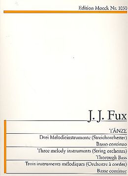 Johann Joseph Fux Notenblätter Tänze für 3 Blockflöten (SSA)