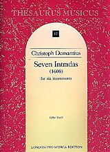 Christoph Demantius Notenblätter 7 Intradas (1608) for