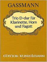 Florian Leopold Gassmann Notenblätter Trio D-Dur