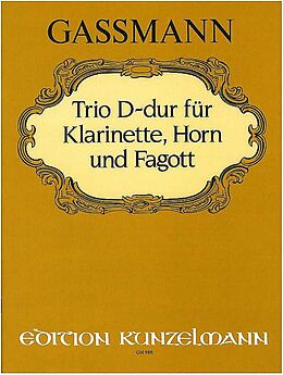 Florian Leopold Gassmann Notenblätter Trio D-Dur