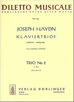 Franz Joseph Haydn Notenblätter Klaviertrio C-Dur Nr.2 Hob.XV-C1