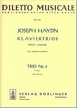 Franz Joseph Haydn Notenblätter Klaviertrio F-Dur Nr.4 HobXV-39