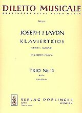 Franz Joseph Haydn Notenblätter Klaviertrio B-Dur Nr.13 Hob.XV-38