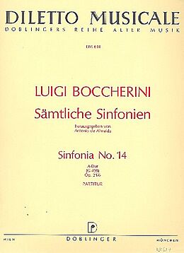 Luigi Boccherini Notenblätter Sinfonie D-Dur Nr.14 op.21,6