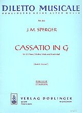 Johann Matthias Sperger Notenblätter Cassatio G-Dur