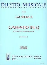 Johann Matthias Sperger Notenblätter Cassatio G-Dur