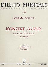 Johann Joachim Agrell Notenblätter konzert A-Dur