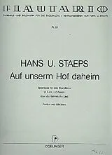 Hans Ulrich Staeps Notenblätter Auf unserem Hof daheim Spielmusik für 3 Blockflöten (AAT)