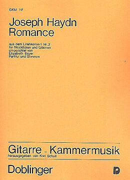 Franz Joseph Haydn Notenblätter Romance aus dem Lirenkonzert Nr.3