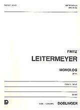 Fritz Leitermeyer Notenblätter Monolog op.64