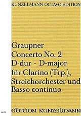 Christoph Graupner Notenblätter Konzert D-Dur Nr.2