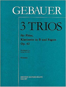 Francois-Réné Gébauer Notenblätter 3 Trios op.42