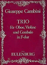 Giuseppe Maria Gioaccino Cambini Notenblätter Trio F-Dur