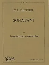 Christian Ludwig Dietter Notenblätter Sonata no.6