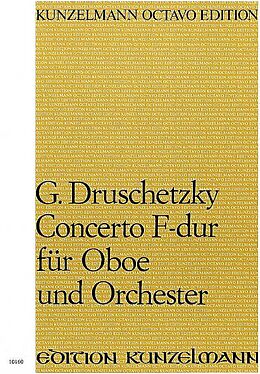 Georg Druschetzky Notenblätter Oboen-Konzert F-Dur