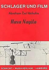 Abraham Zwi Idelson Notenblätter Hava nagilaEinzelausgabe