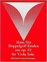 Hans Sitt Notenblätter Doppelgriff-Etüden aus op.32