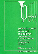 Gottfried Neubert Notenblätter Nun singet und seid froh Choral