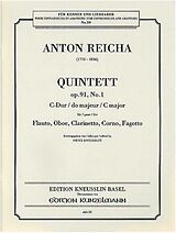 Anton (Antoine) Joseph Reicha Notenblätter Quintett C-Dur op.91,1