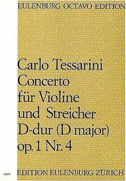 Carlo Tessarini Notenblätter Konzert D-Dur op.1,4