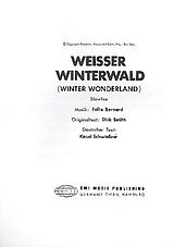 Felix Bernard Notenblätter Weisser WinterwaldEinzelausgabe