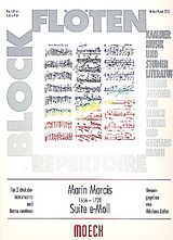 Marin Marais Notenblätter Suite e-Moll