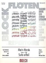 Marin Marais Notenblätter Suite e-Moll