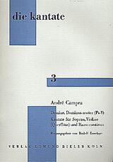 André Campra Notenblätter Domine Dominus noster Kantate
