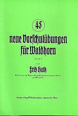 Fritz Huth Notenblätter 45 neue Vorschulübungen op.3