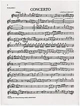 Leopold Mozart Notenblätter Konzert D-Dur