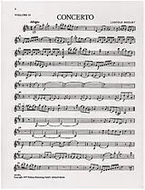 Leopold Mozart Notenblätter Konzert D-Dur