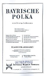 Georg Lohmann Notenblätter Bayrische Polka
