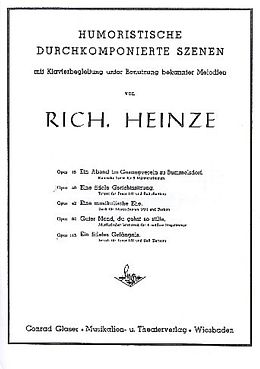 Richard Heinze Notenblätter Eine fidele Gerichtssitzung op.40