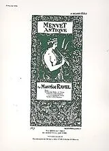 Maurice Ravel Notenblätter Menuet antique