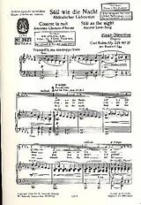 Carl Bohm Notenblätter Still wie die Nacht = comme la nuit