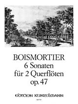 Joseph Bodin de Boismortier Notenblätter 6 Sonaten op.47